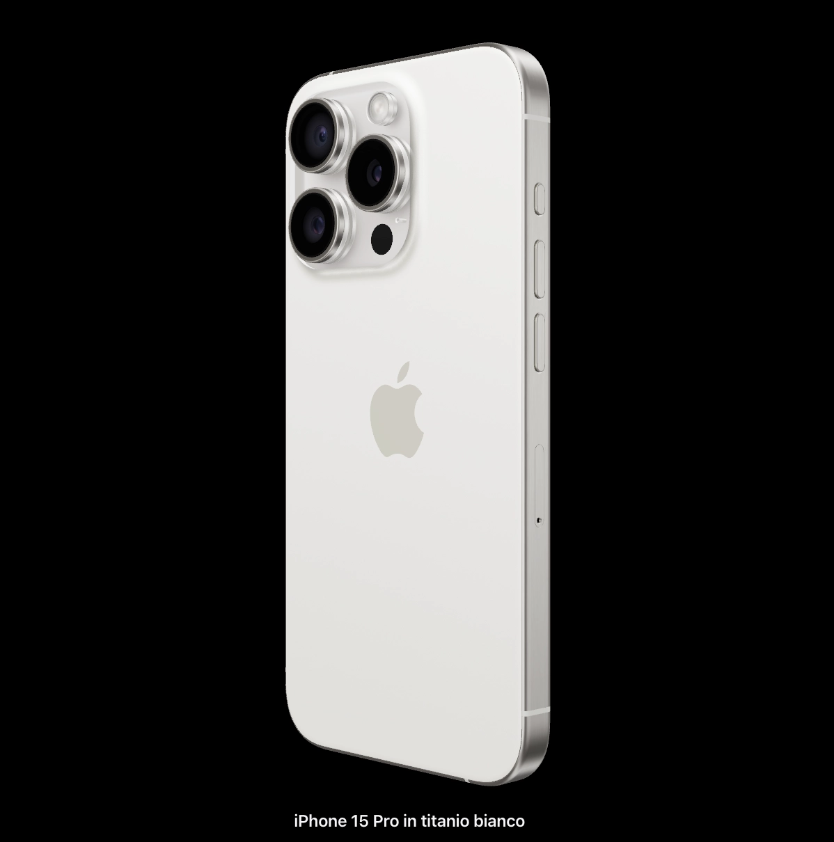 iPhone 15 Pro in titanio Bianco